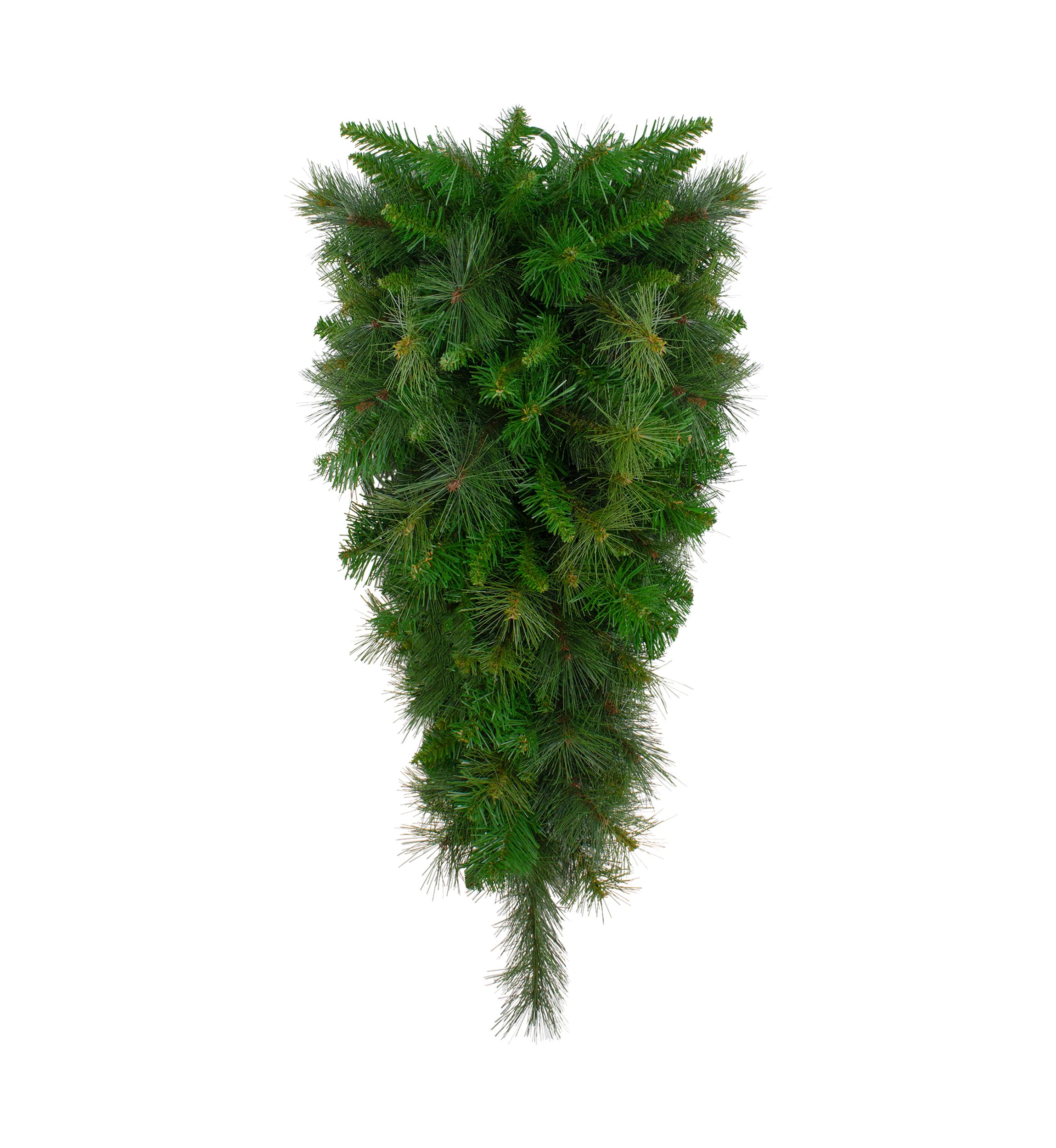32Inch Canyon Pine Artificial Christmas Teardrop Swag - Unlit