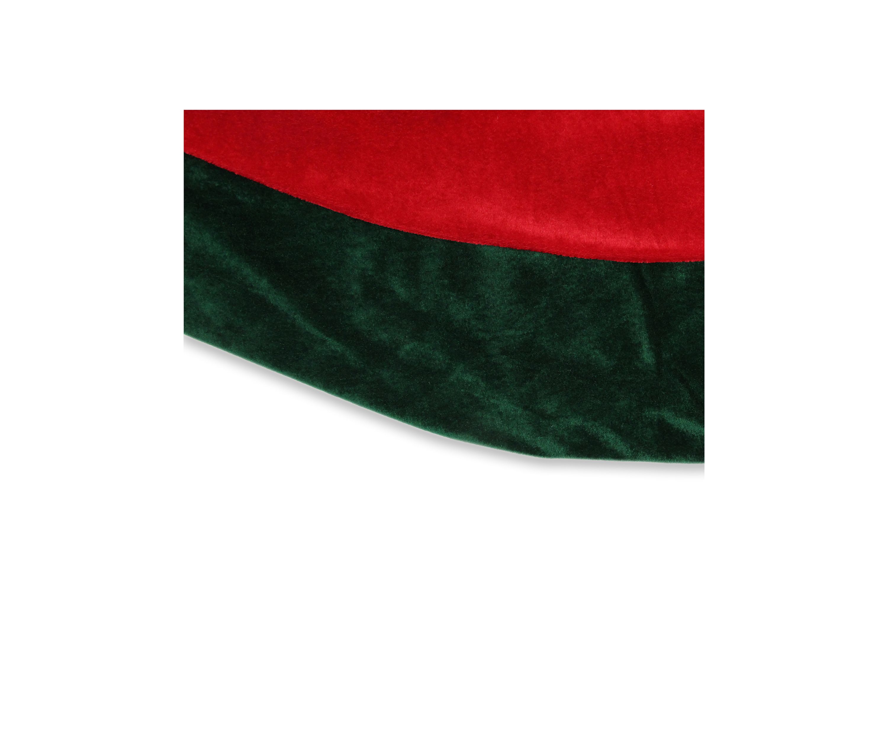 60Inch Red and Green Traditional Christmas Tree Skirt
