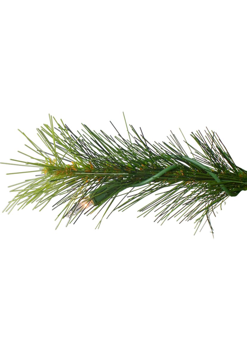 7.5 Pre-Lit Slim Canyon Pine Half Wall Artificial Christmas Tree - Clear Lights