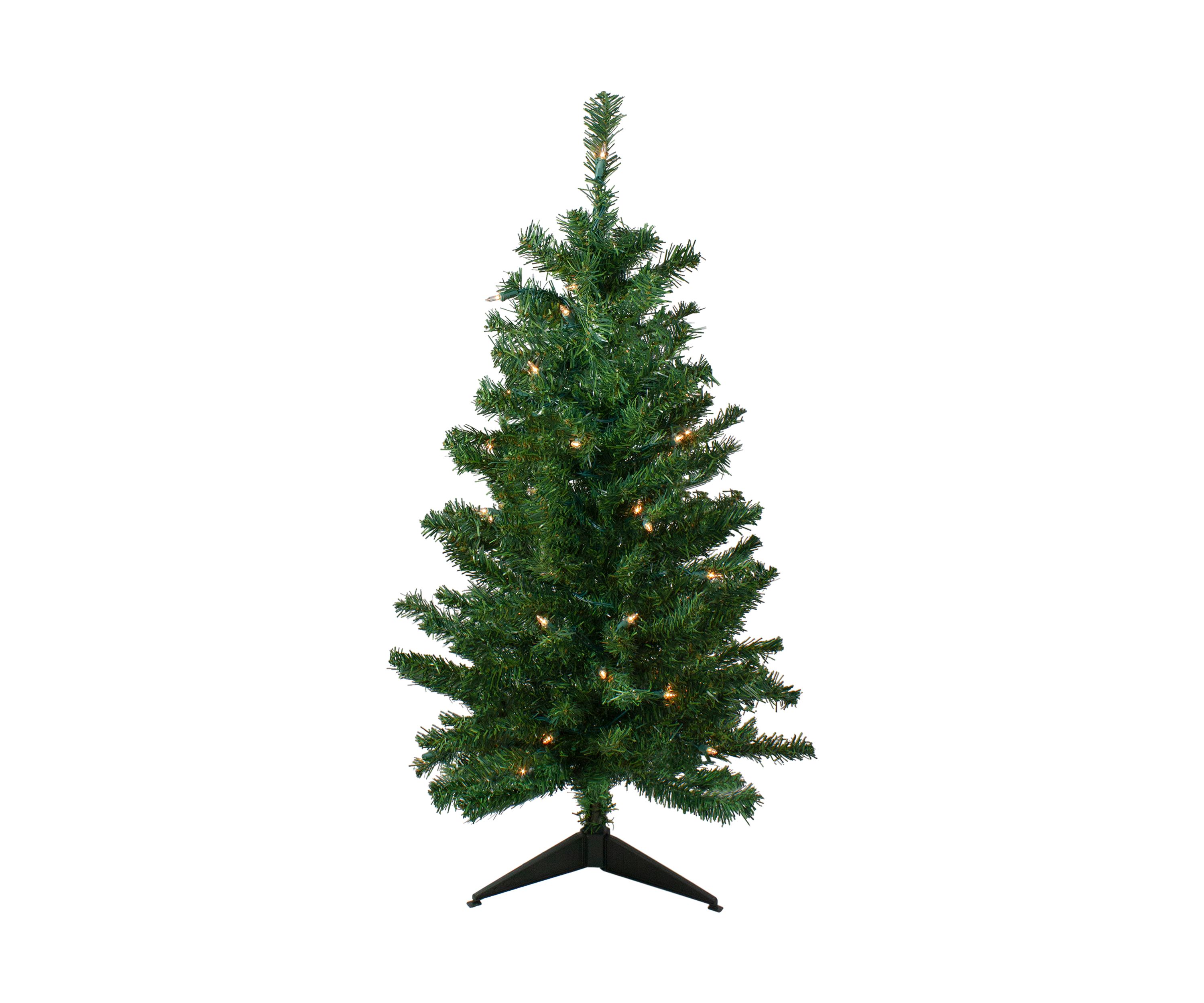 3 Pre-Lit Medium Mixed Classic Pine Artificial Christmas Tree - Clear Lights