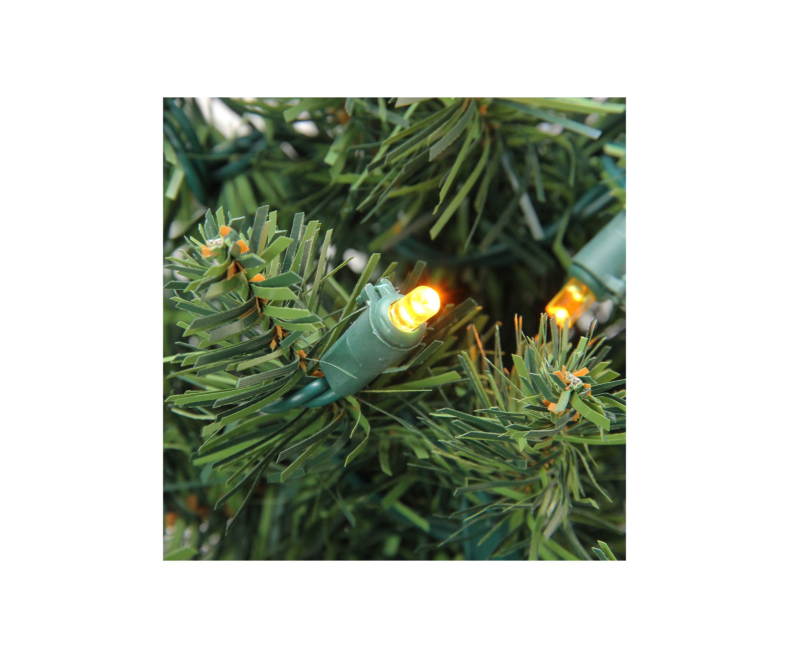 6 Pre-Lit LED Pencil Northern Balsam Fir Artificial Christmas Tree - Multi Lights