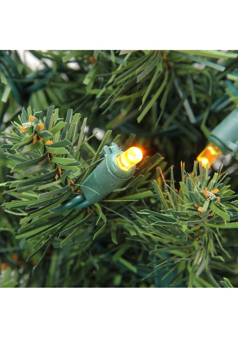 6 Pre-Lit LED Pencil Northern Balsam Fir Artificial Christmas Tree - Multi Lights