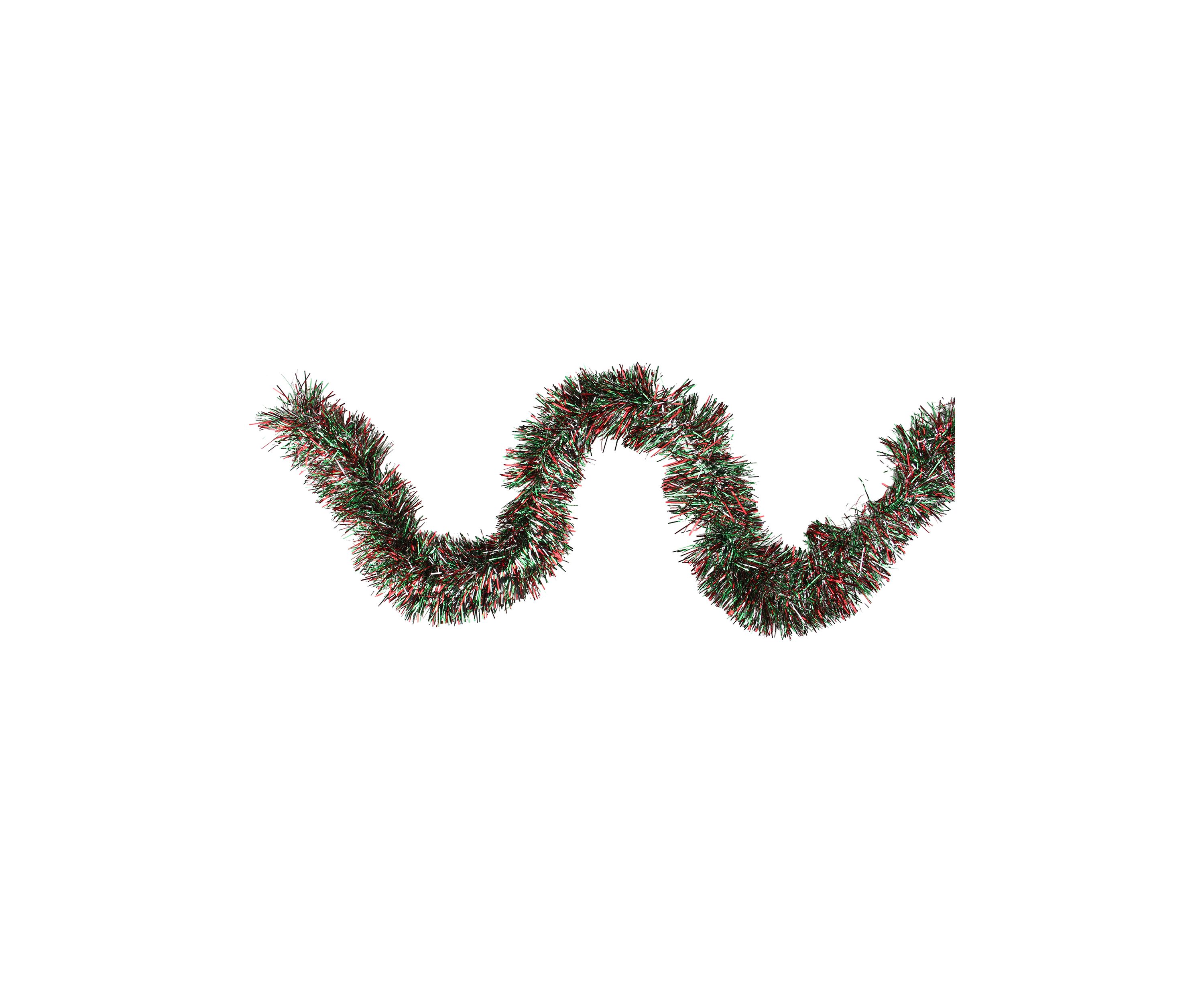 50 x 4Inch Red and Green Artificial Christmas Garland - Unlit