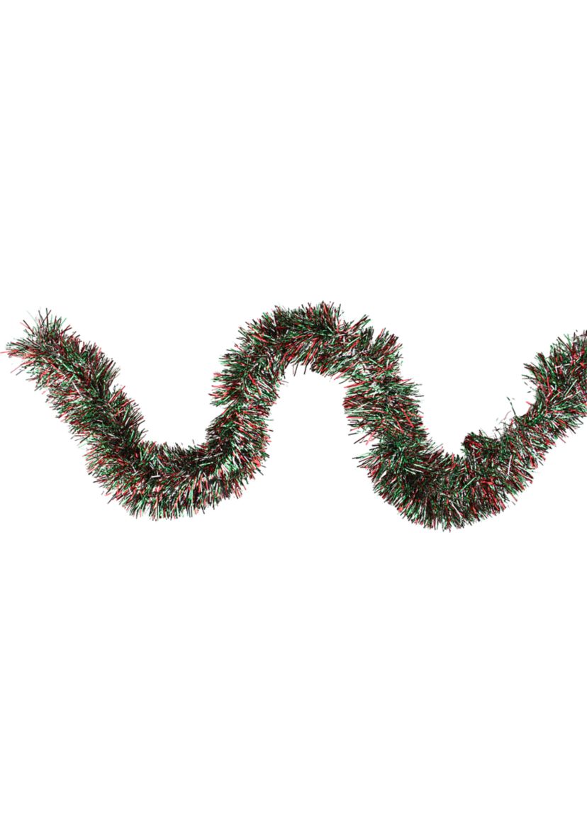 50 x 4Inch Red and Green Artificial Christmas Garland - Unlit