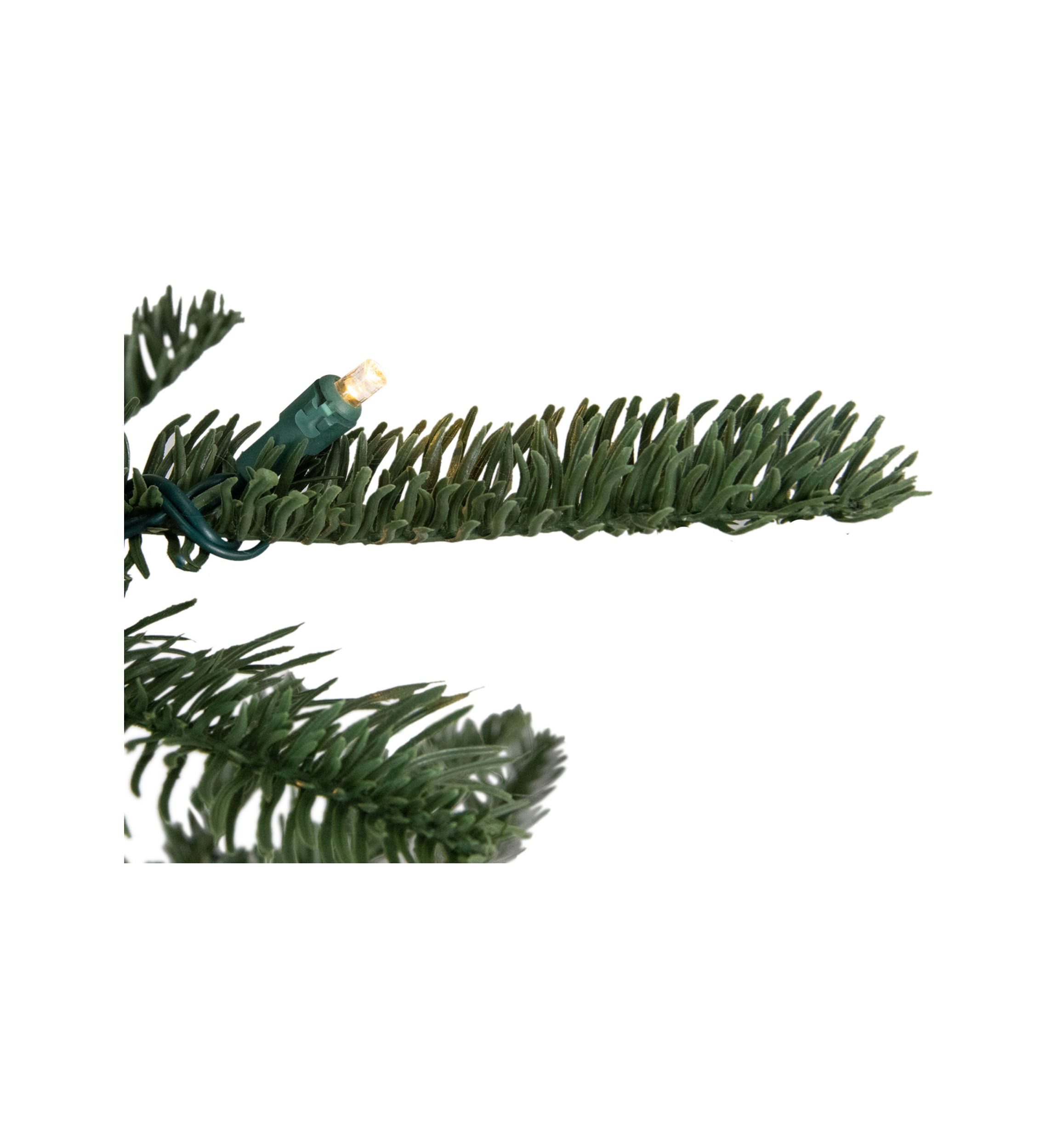 4.5 Pre-Lit LED Layered Nordmann Fir Artificial Christmas Tree  Warm Clear Lights