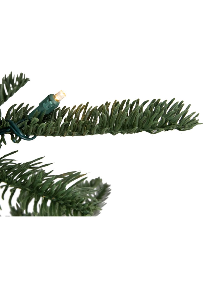 4.5 Pre-Lit LED Layered Nordmann Fir Artificial Christmas Tree  Warm Clear Lights