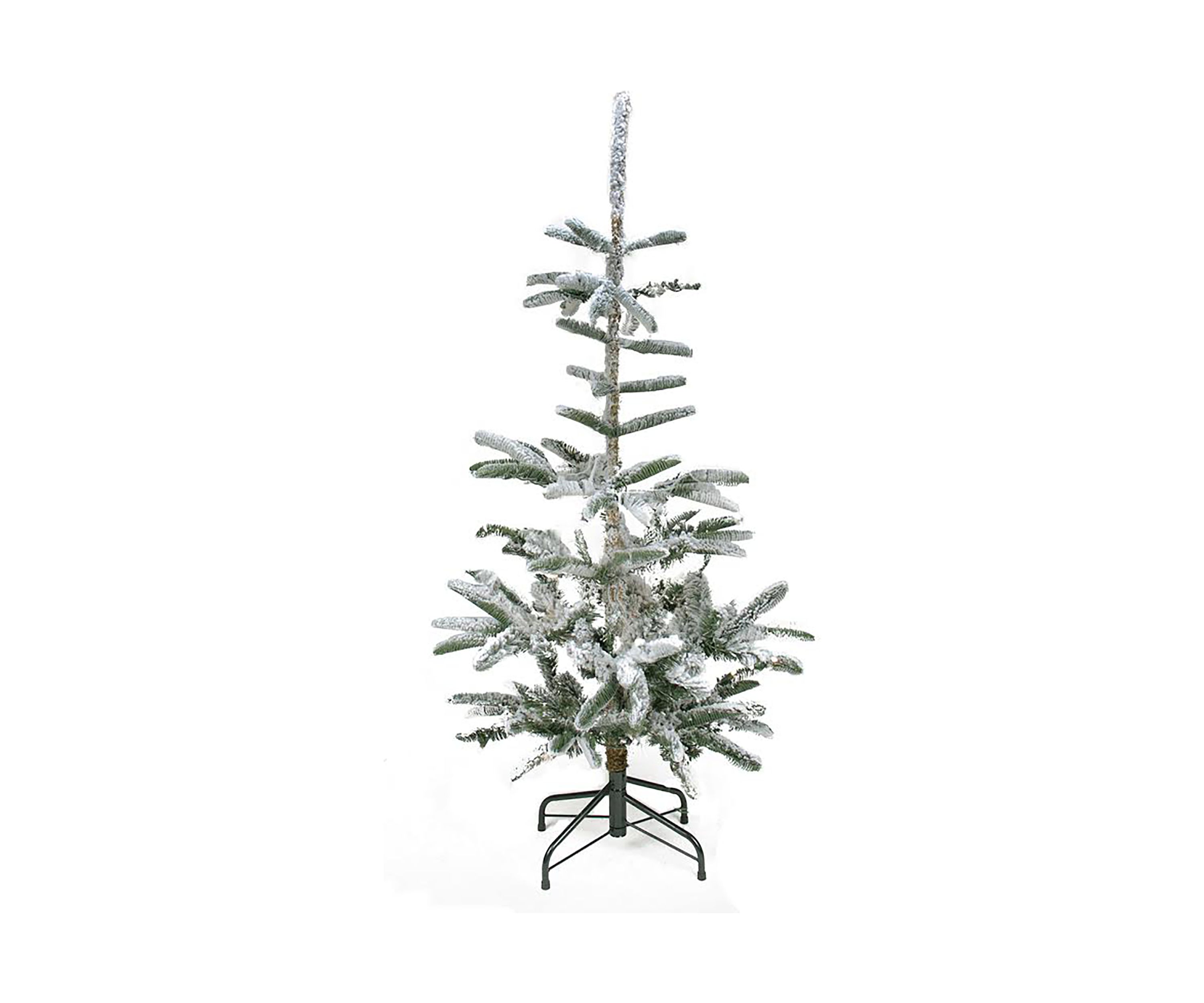 4.5 Green Flocked Nordmann Fir Artificial Christmas Tree - Unlit