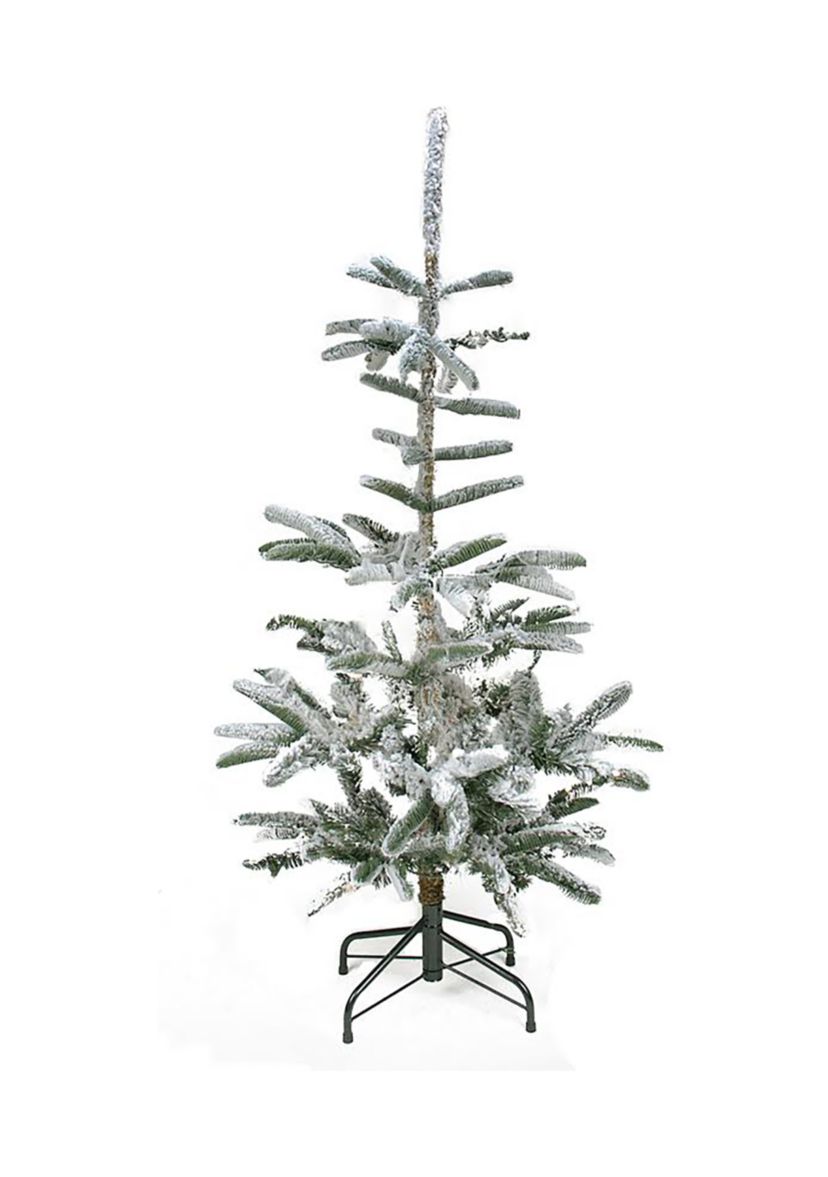 4.5 Green Flocked Nordmann Fir Artificial Christmas Tree - Unlit
