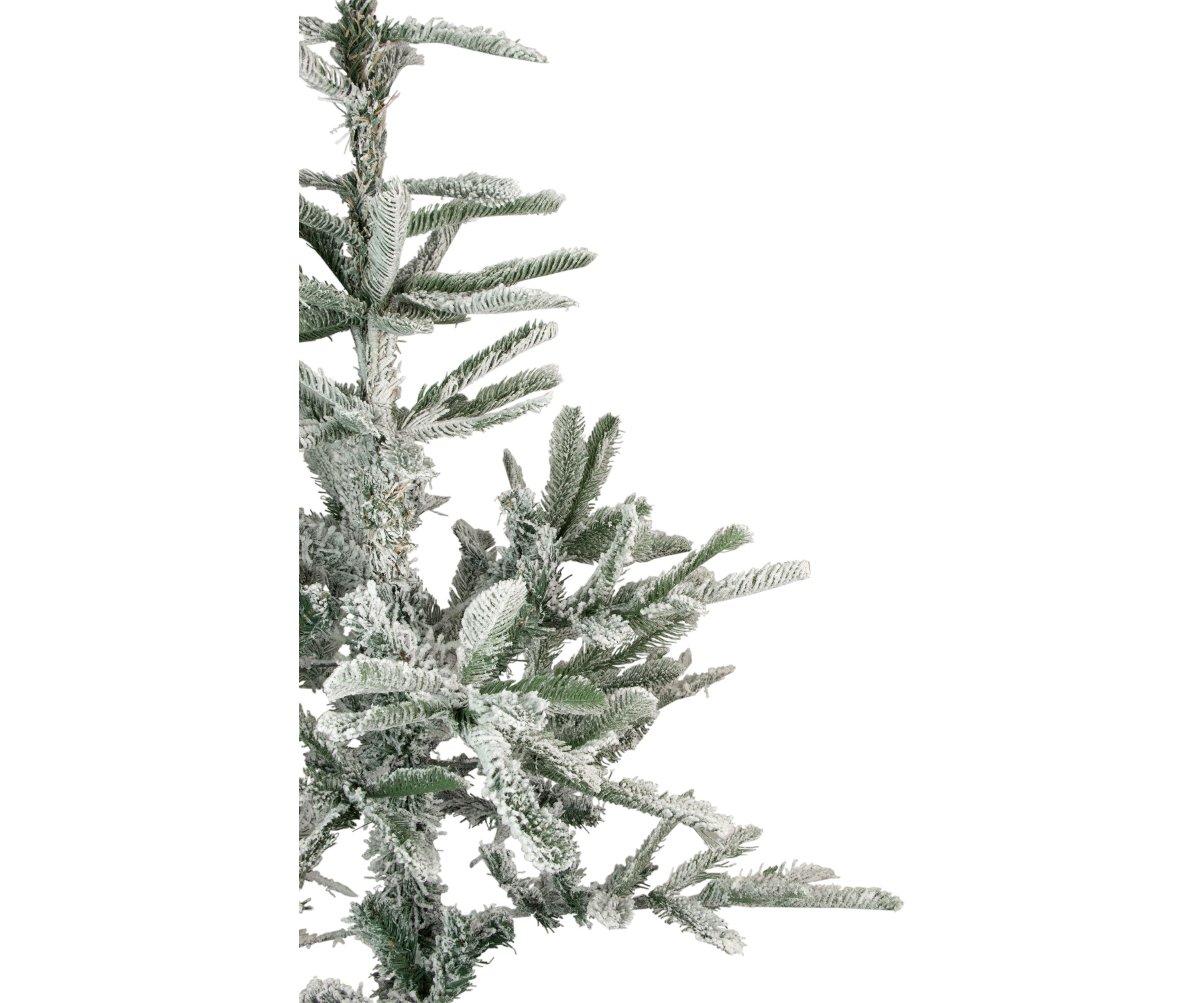4.5 Green Flocked Nordmann Fir Artificial Christmas Tree - Unlit