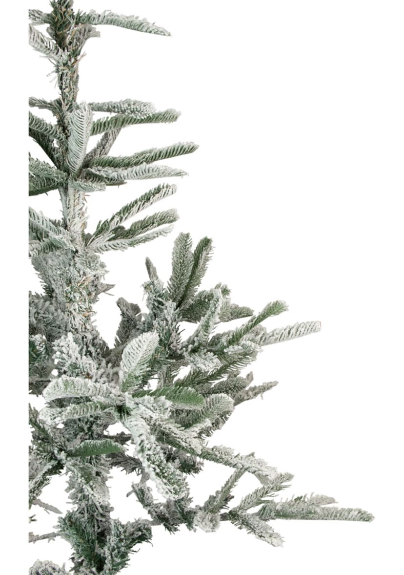 4.5 Green Flocked Nordmann Fir Artificial Christmas Tree - Unlit