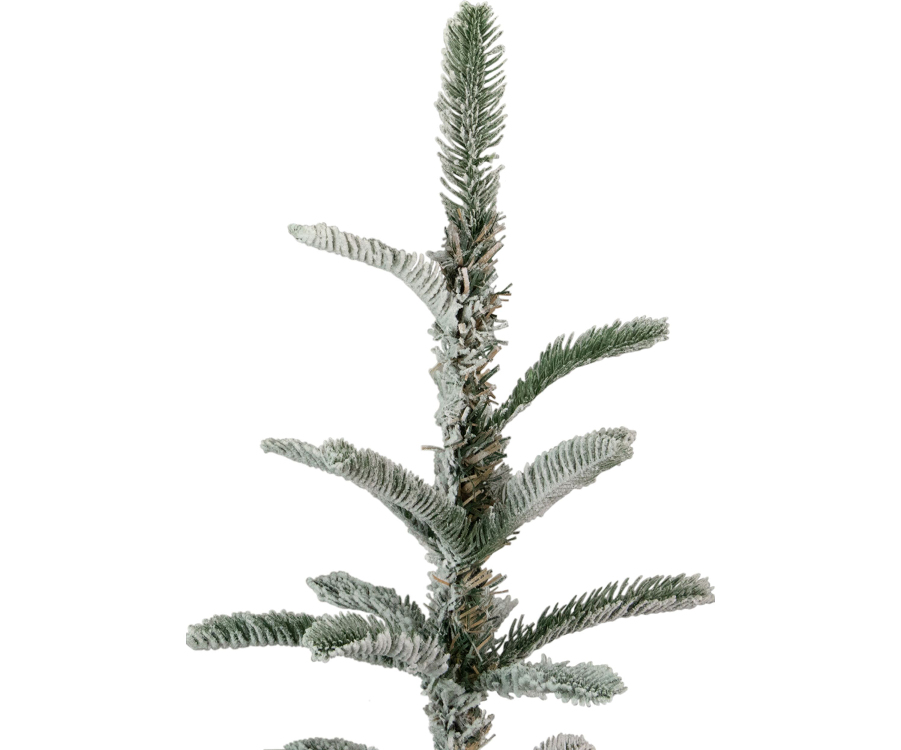 4.5 Green Flocked Nordmann Fir Artificial Christmas Tree - Unlit