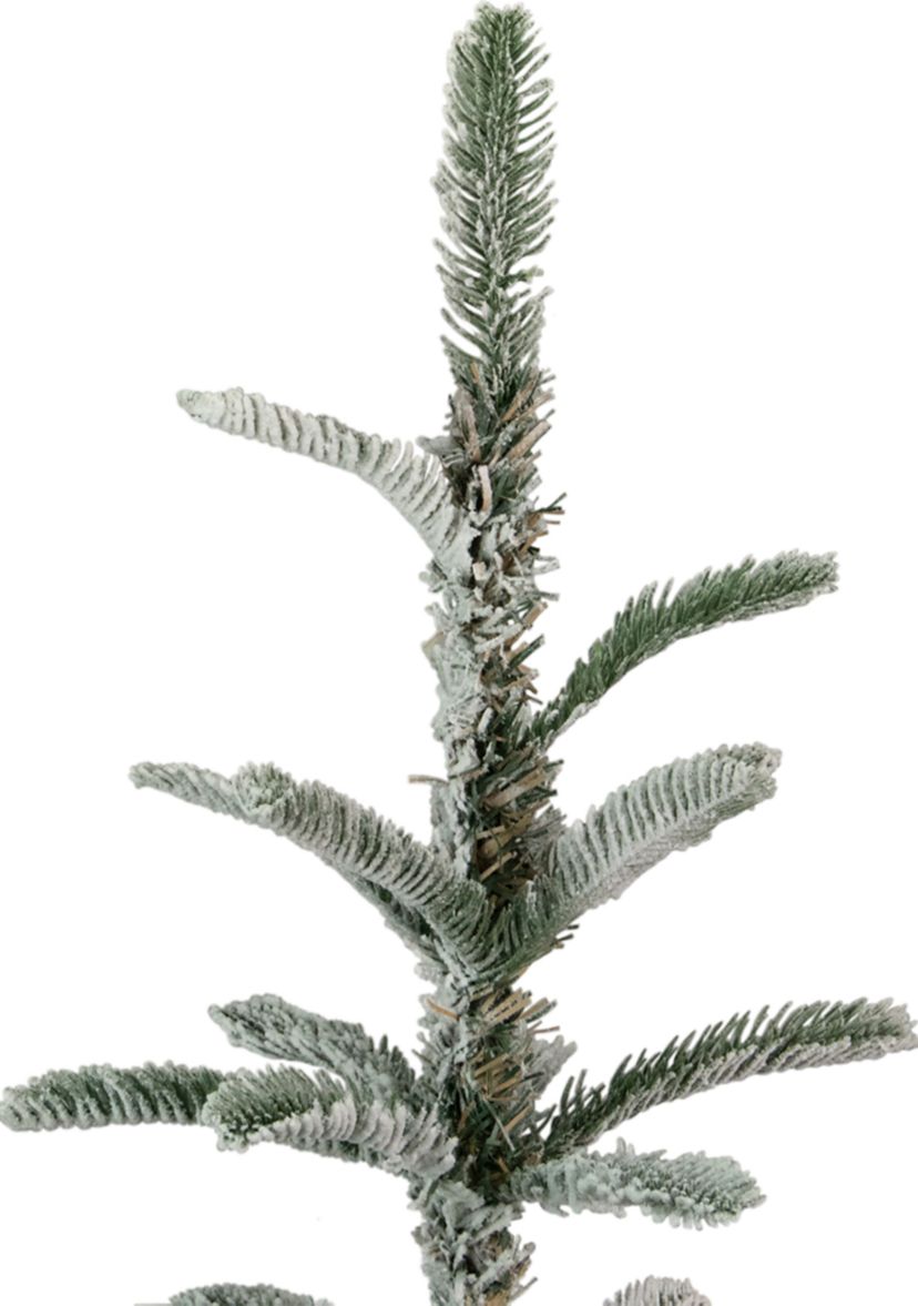 4.5 Green Flocked Nordmann Fir Artificial Christmas Tree - Unlit