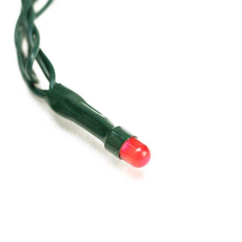 15 Orange and Yellow Micro LED Thanksgiving Lights - 5.7 ft Green Wire