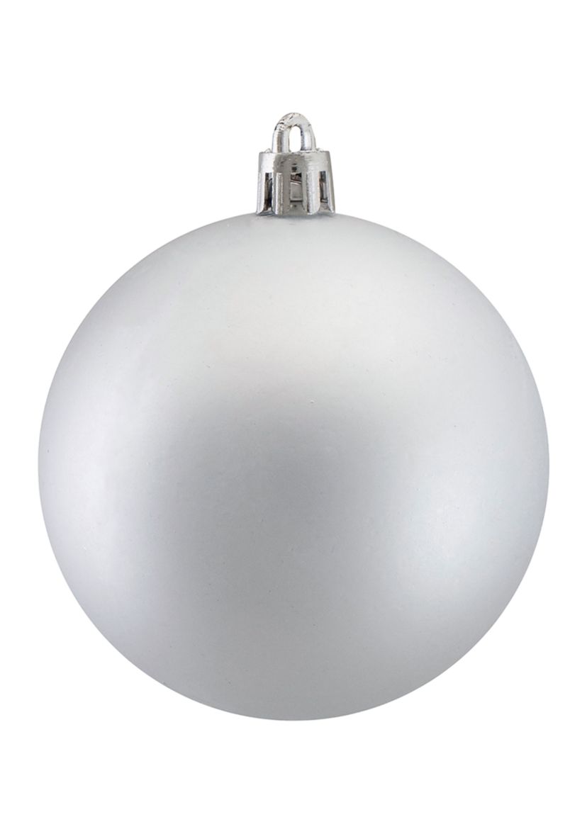 32ct Matte Silver Shatterproof Christmas Ball Ornaments 3.25Inch (80mm)