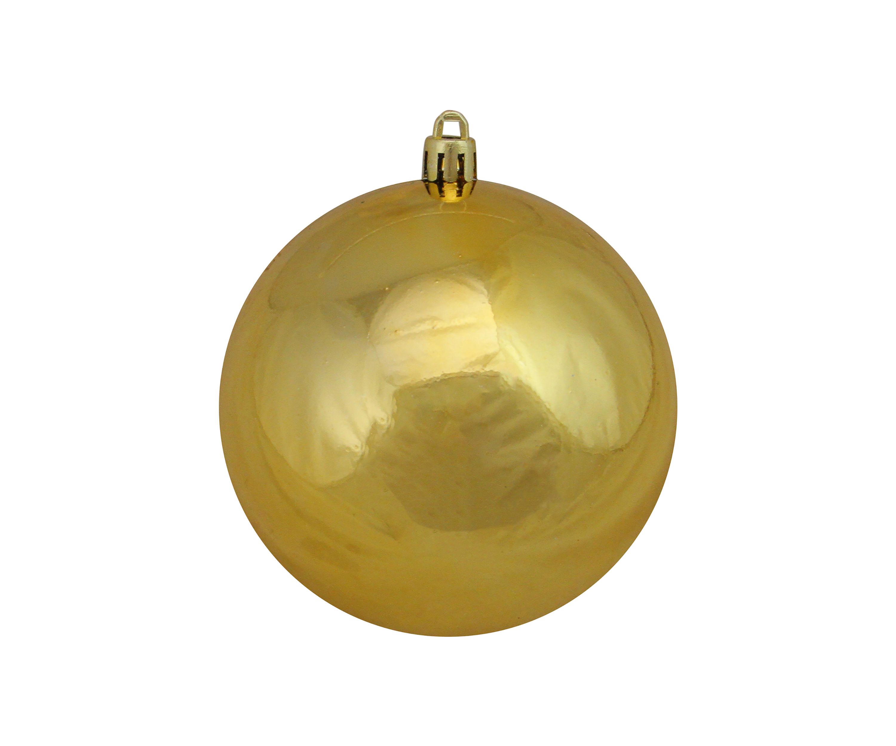 32ct Shiny Vegas Gold Shatterproof Christmas Ball Ornaments 3.25" (80mm)