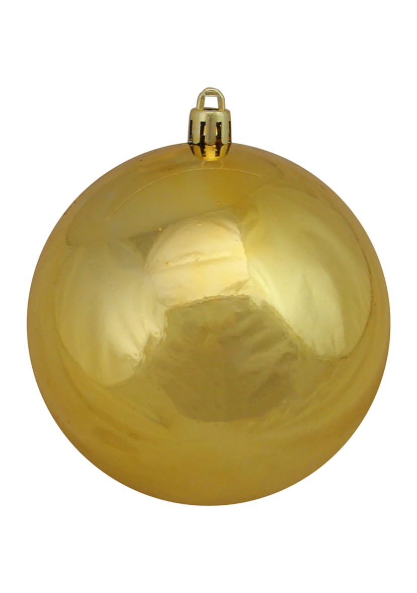 32ct Shiny Vegas Gold Shatterproof Christmas Ball Ornaments 3.25" (80mm)