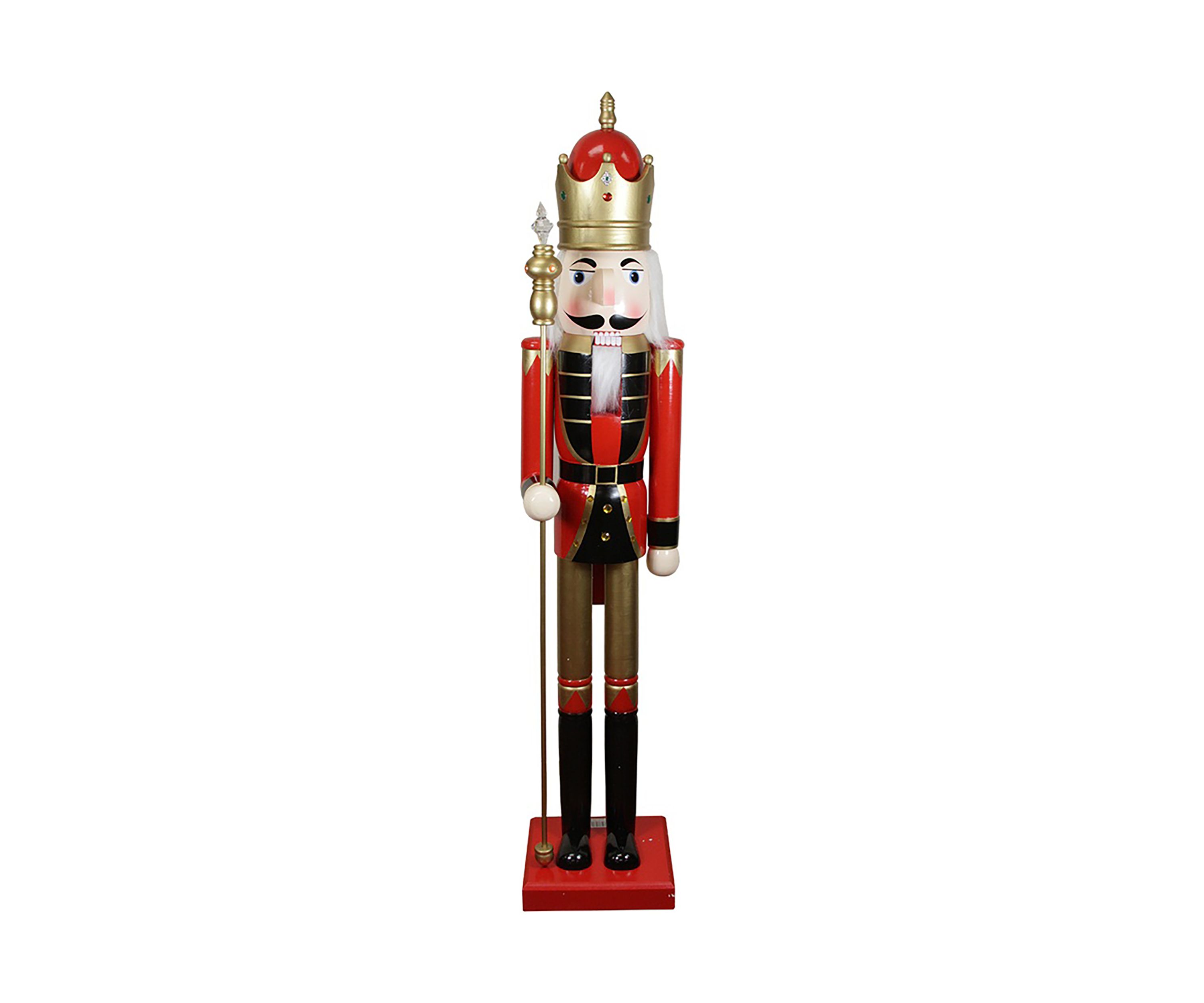 5 Red and White Commercial Size Christmas Nutcracker with Scepter