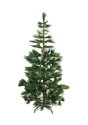 Northlight 7' Pre-Lit Medium Pine Artificial Christmas Tree - Warm Clear LED Lights, Green -  0613571116256