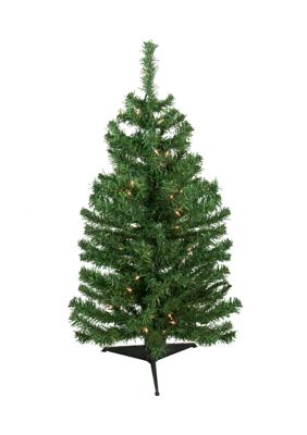 Northlight 3' Pre-Lit Green Medium Niagara Pine Artificial Christmas Tree - Clear Lights -  0191296060509