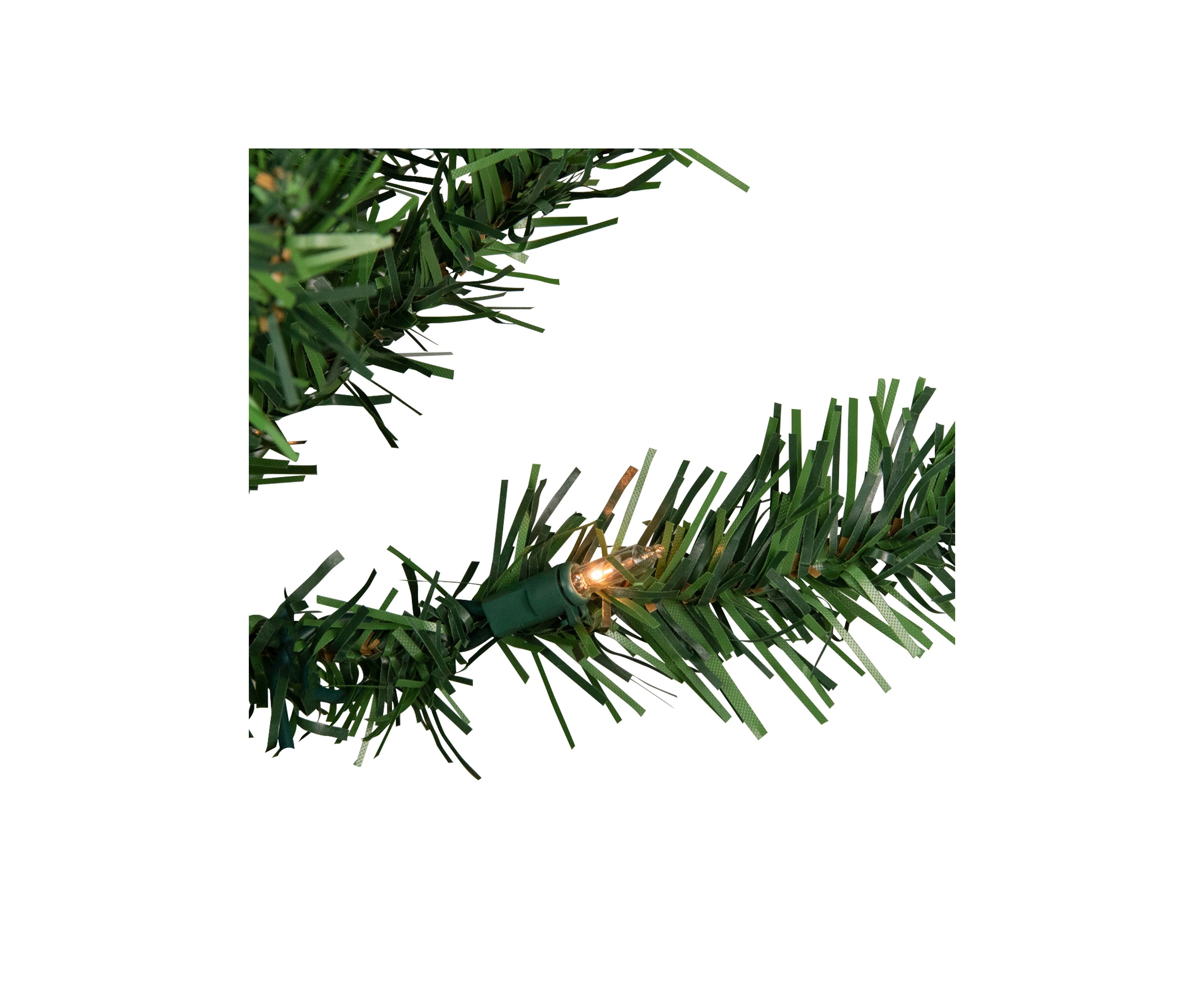 3 Pre-Lit Green Medium Niagara Pine Artificial Christmas Tree - Clear Lights