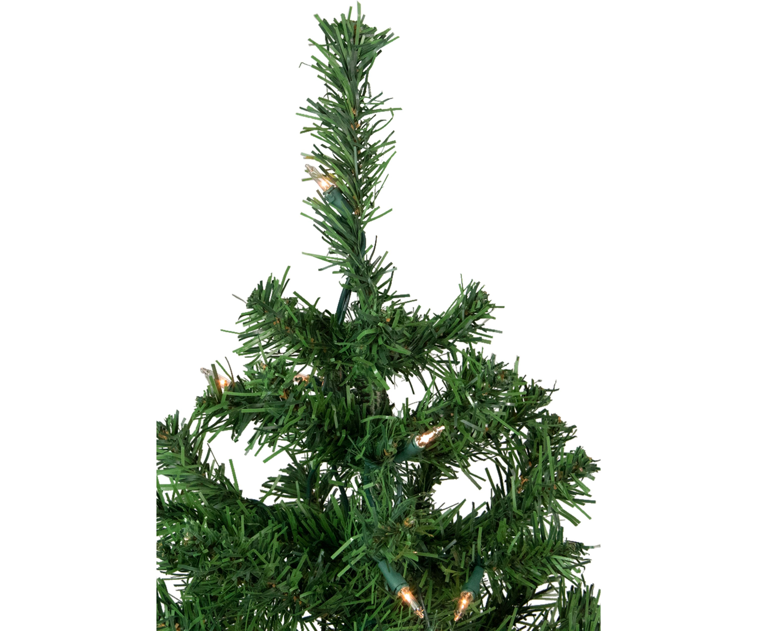 3 Pre-Lit Green Medium Niagara Pine Artificial Christmas Tree - Clear Lights