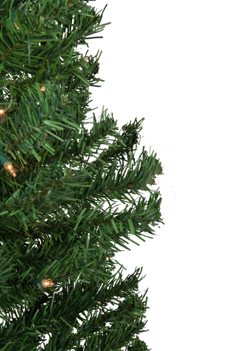3 Pre-Lit Green Medium Niagara Pine Artificial Christmas Tree - Clear Lights