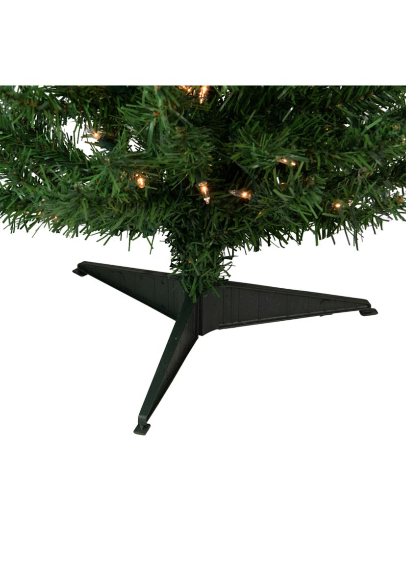 3 Pre-Lit Green Medium Niagara Pine Artificial Christmas Tree - Clear Lights