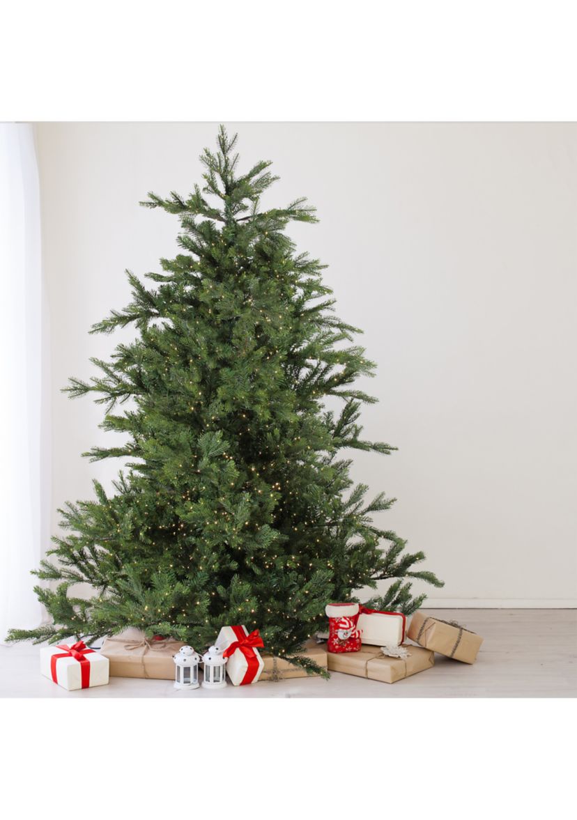6.5 Pre-Lit Full Oregon Noble Fir Artificial Christmas Tree - Warm White LED Lights