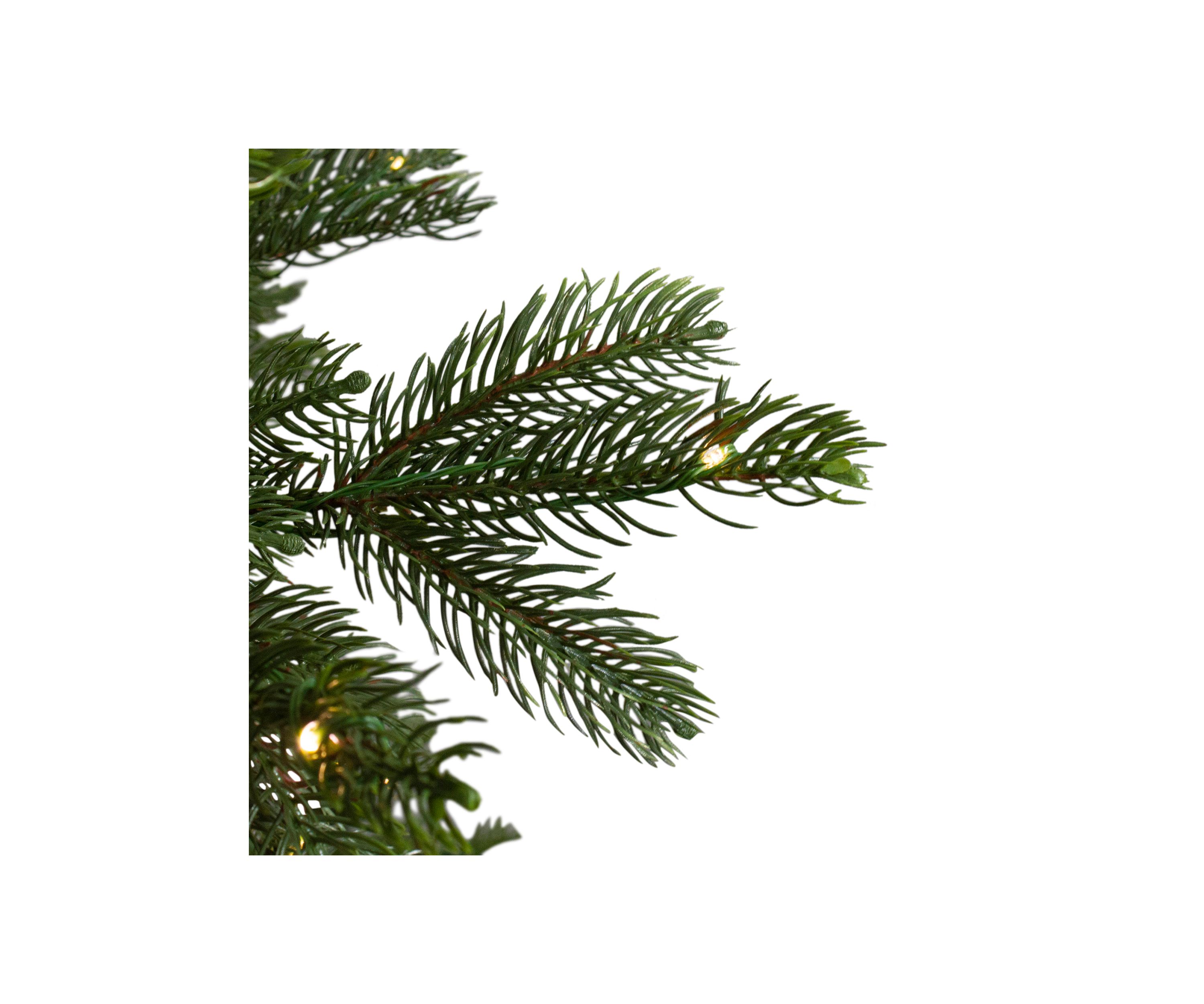 6.5 Pre-Lit Full Oregon Noble Fir Artificial Christmas Tree - Warm White LED Lights