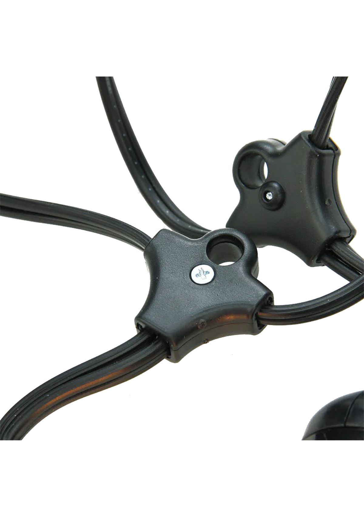 15-Count Clear Commercial Grade Adjustable Drop Length E17 A Shape Christmas Lights  21ft Black Wire