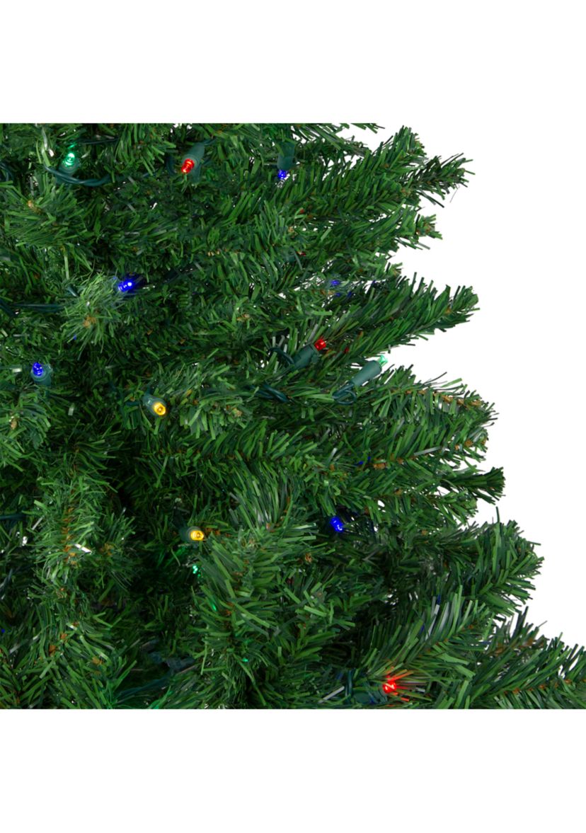 4 Pre-Lit Mixed Classic Pine Medium Artificial Christmas Tree - Multi LED Lights