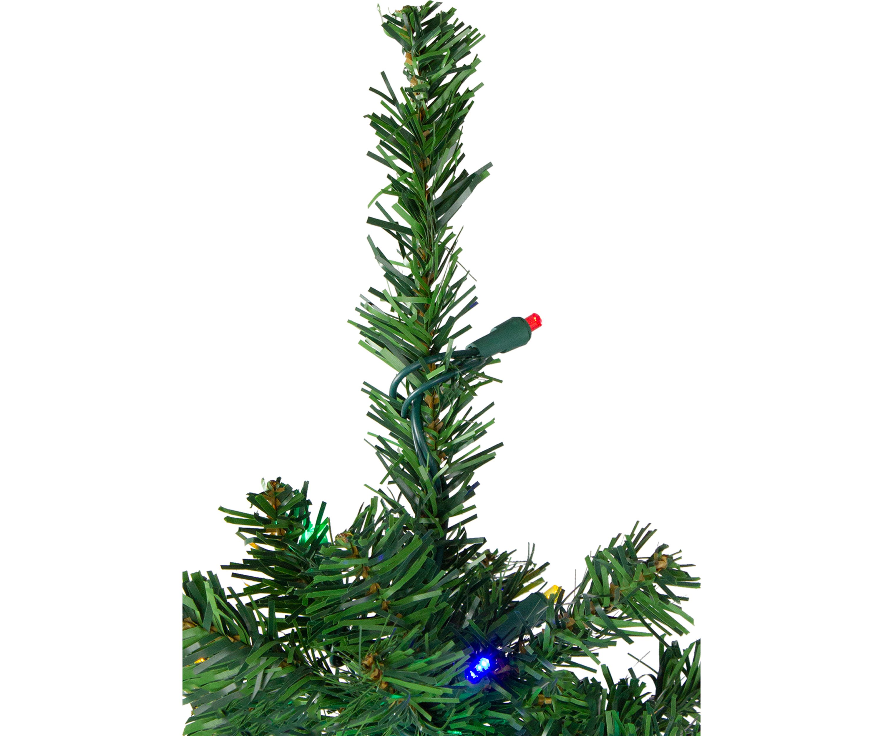 4 Pre-Lit Mixed Classic Pine Medium Artificial Christmas Tree - Multi LED Lights