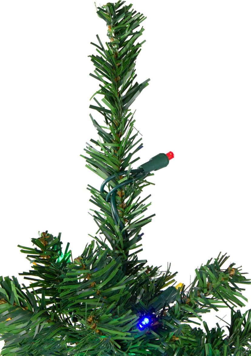 4 Pre-Lit Mixed Classic Pine Medium Artificial Christmas Tree - Multi LED Lights