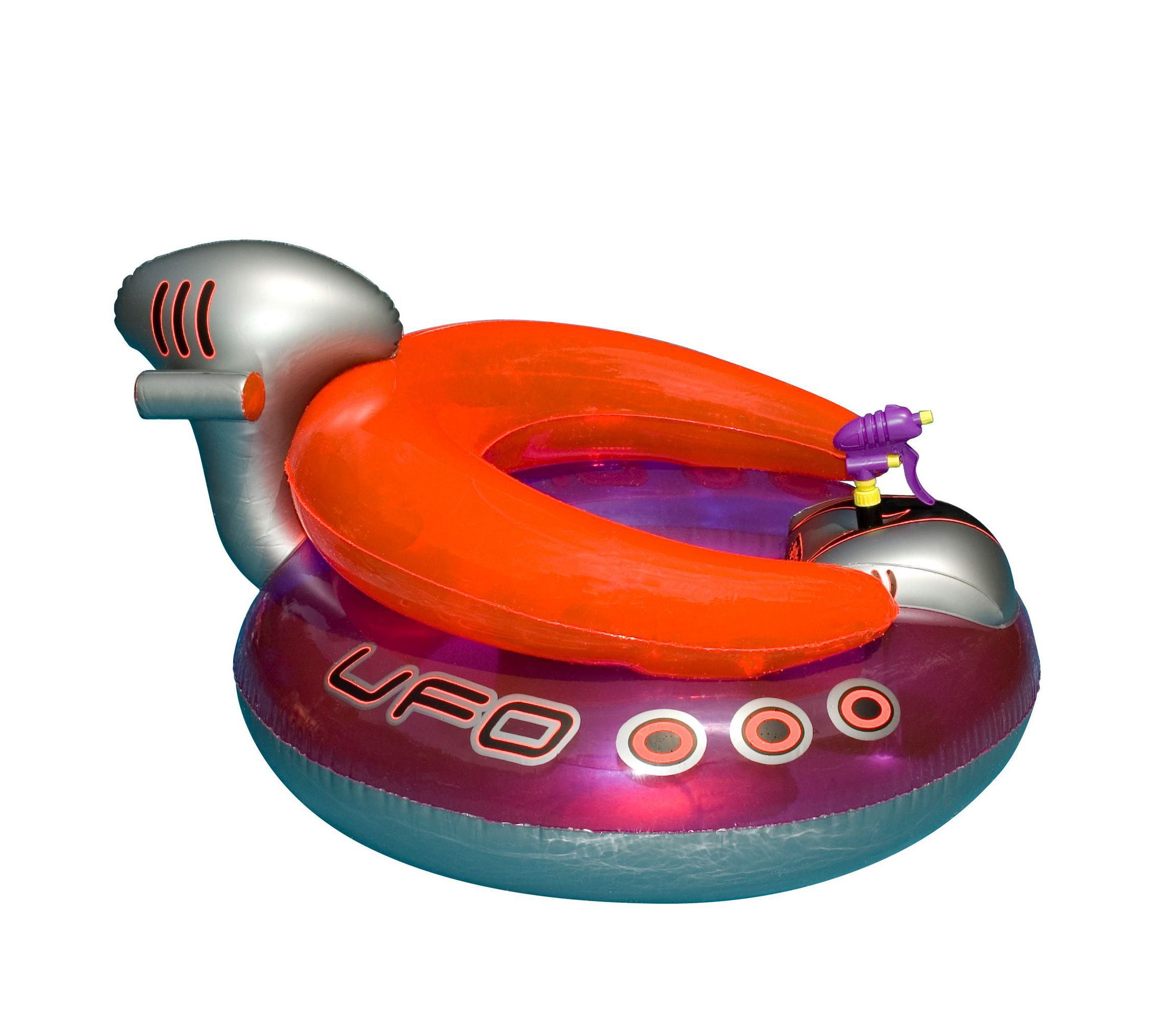 45" Water Sports Inflatable UFO Squirter Spaceship Ride-On Swimming Pool Float