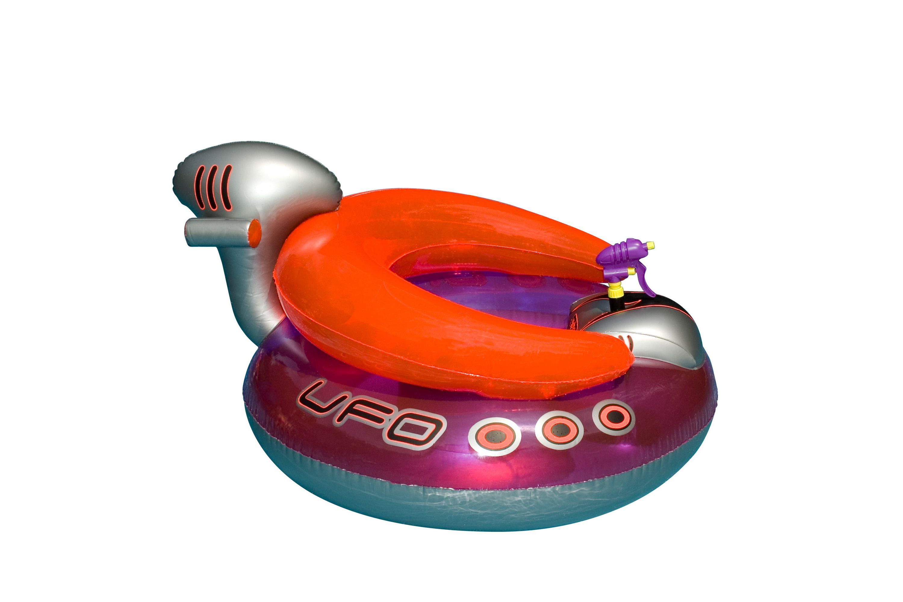 45" Water Sports Inflatable UFO Squirter Spaceship Ride-On Swimming Pool Float