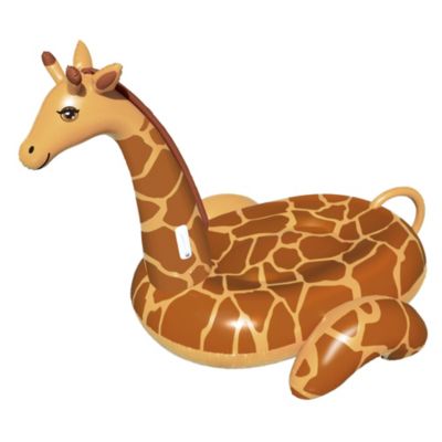 Inflatable Brown Giant Giraffe Swimming Pool Ride-On Lounger  96-Inch