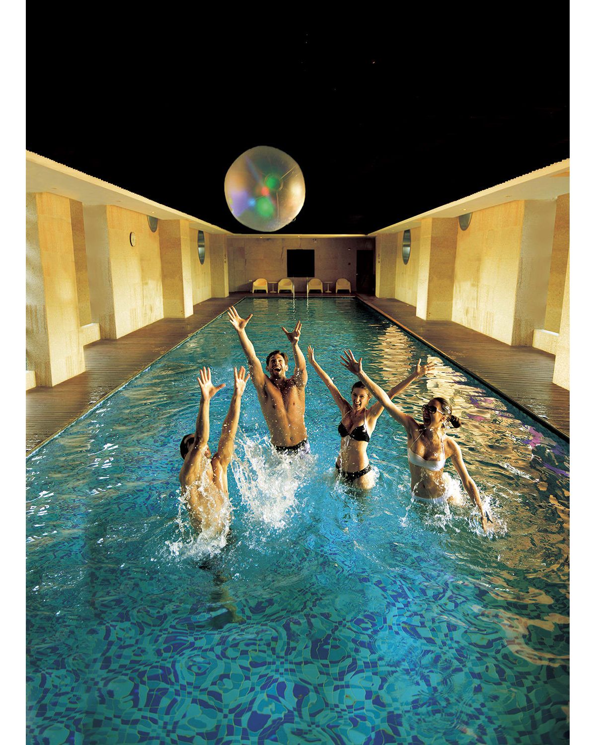 16.5" Inflatable LED Color Changing Pool Beach Ball