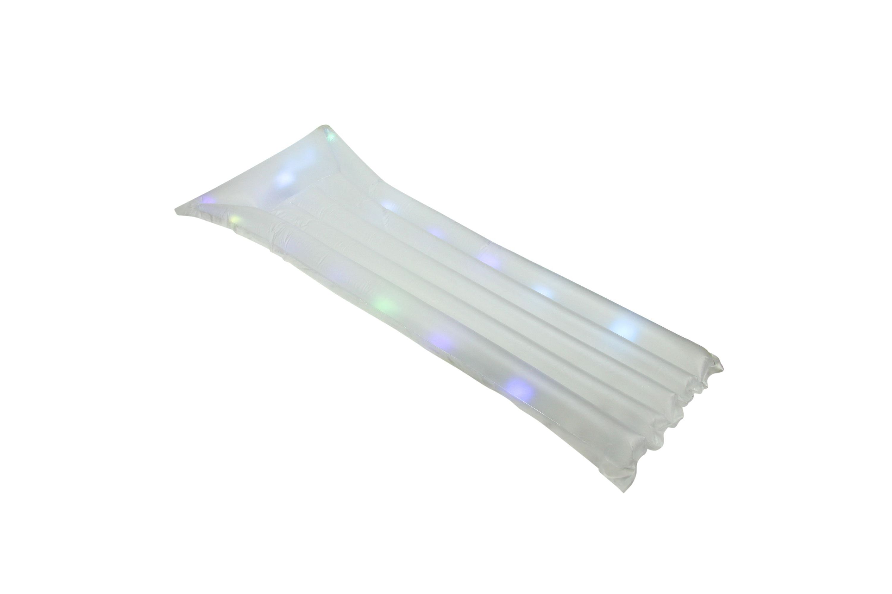 67.75" Inflatable Clear Swimming Pool Multi Color LED Lighted Air Mattress