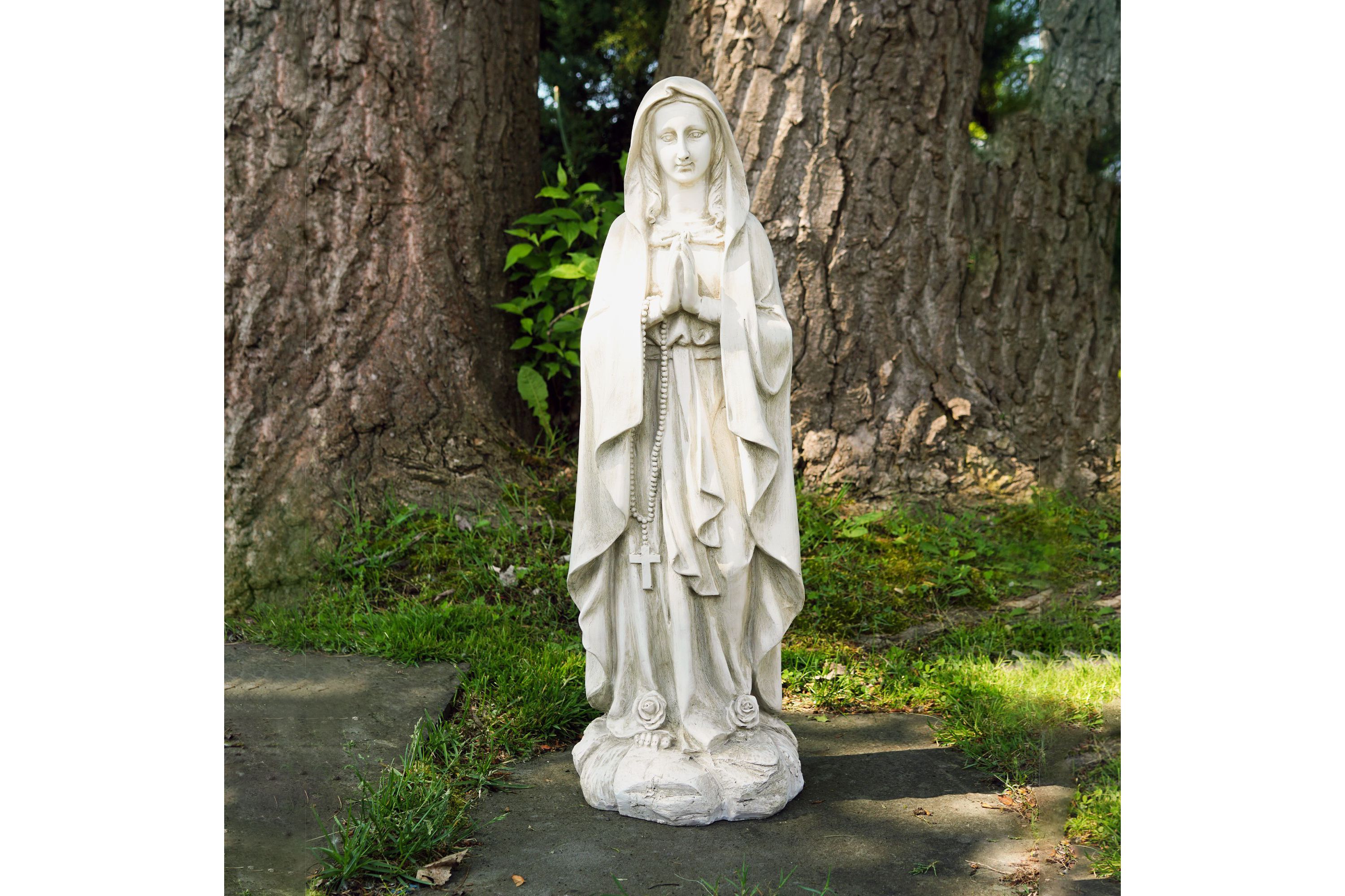 28" Religious Praying Virgin Mary Outdoor Garden Statue