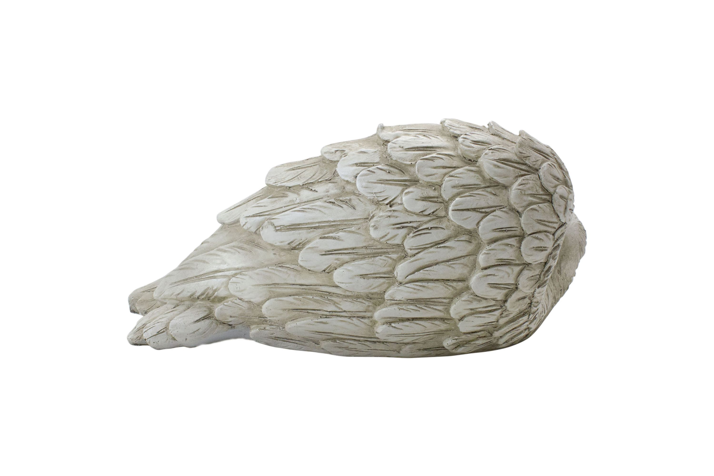 10.75" Weathered Angel Wings Outdoor Garden Statue