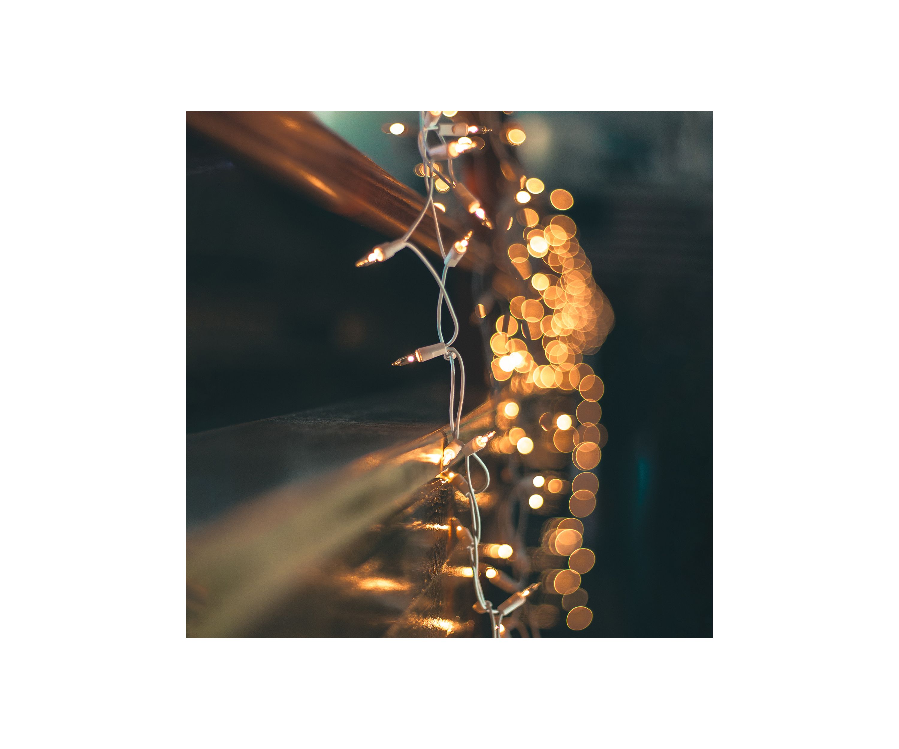 300-Count Clear Mini Christmas Light Set  61ft White Wire