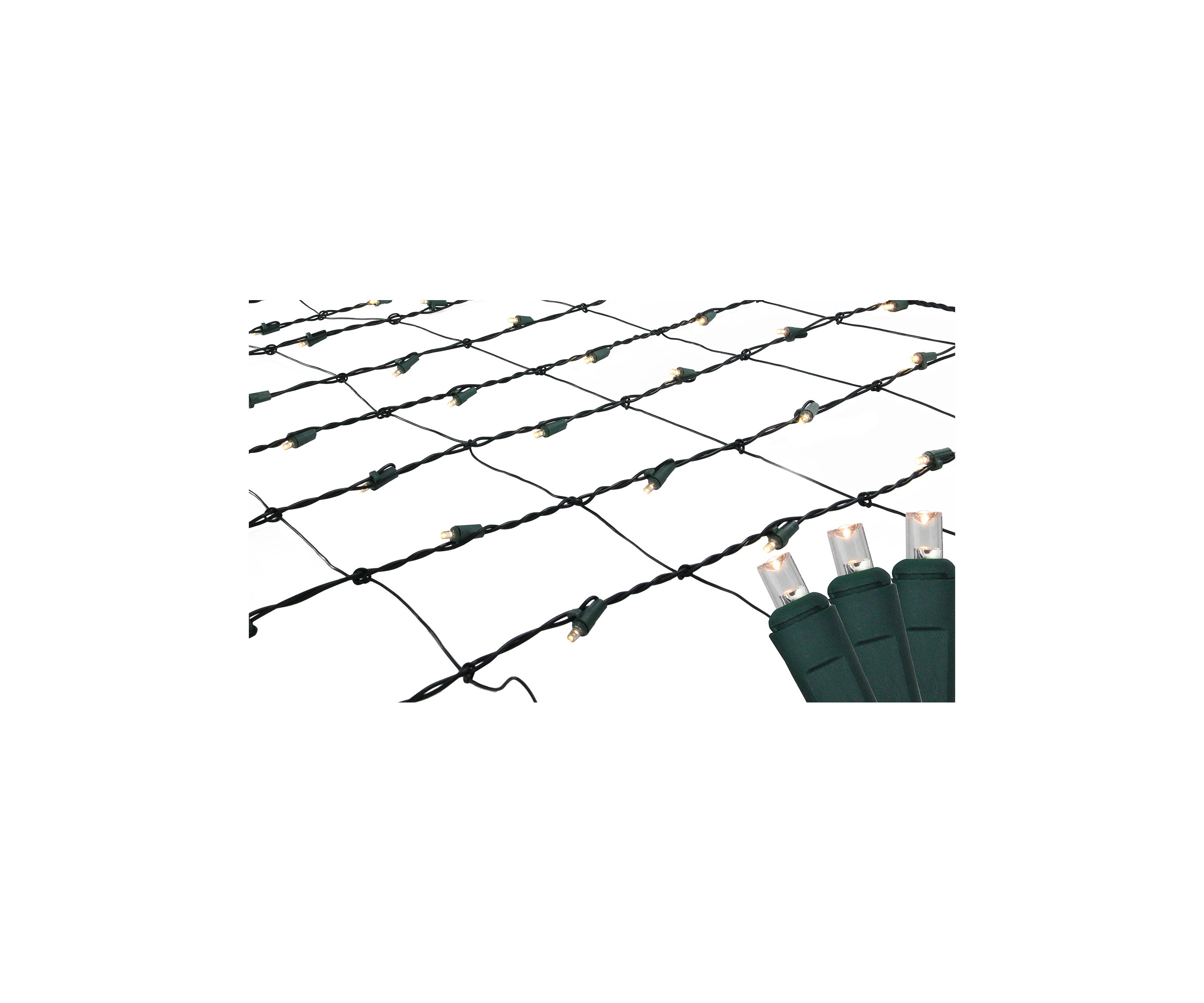 4 x 6 Warm White LED Wide Angle Christmas Net Lights