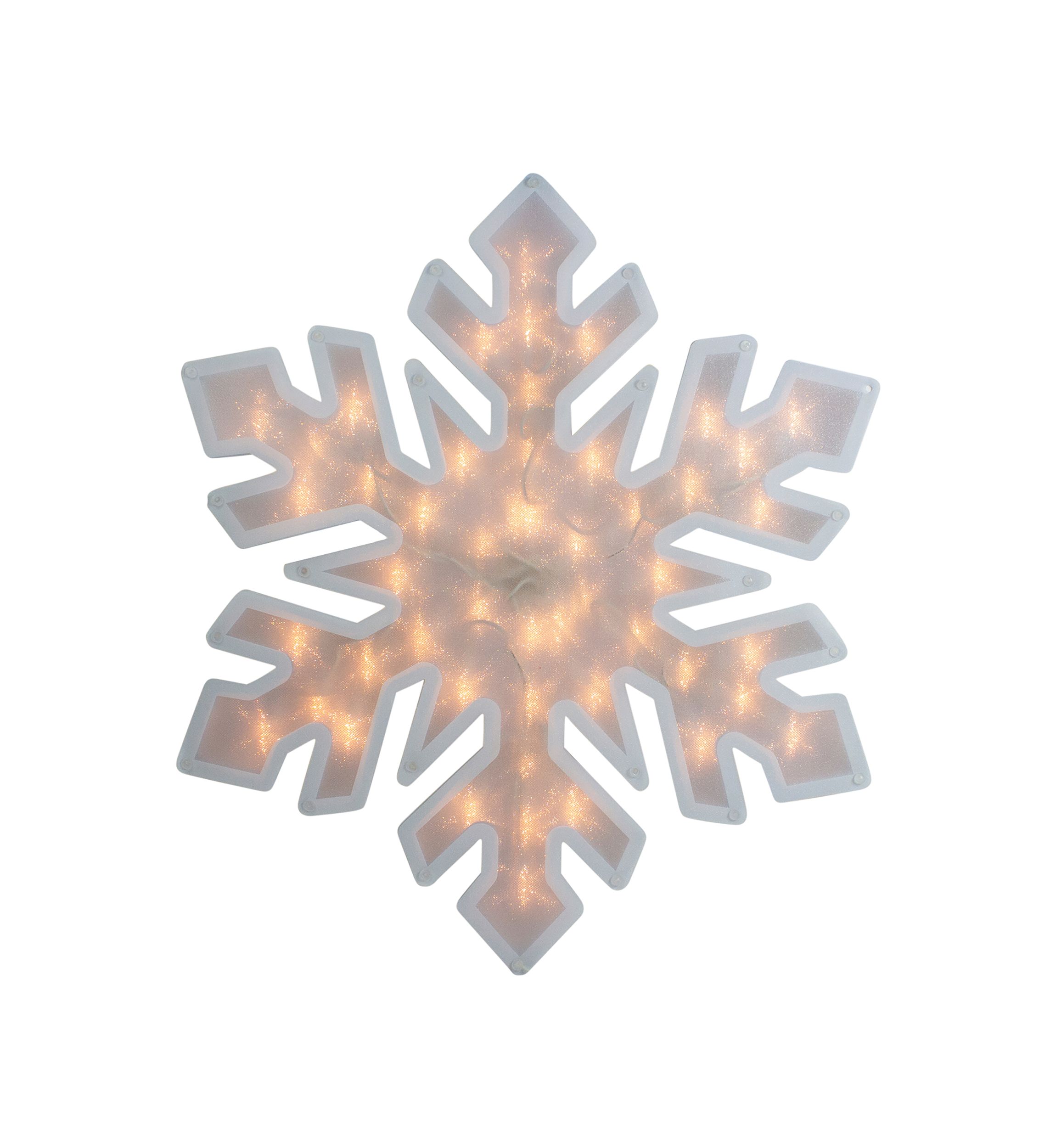 20Inch Lighted Snowflake Christmas Window Silhouette Decoration