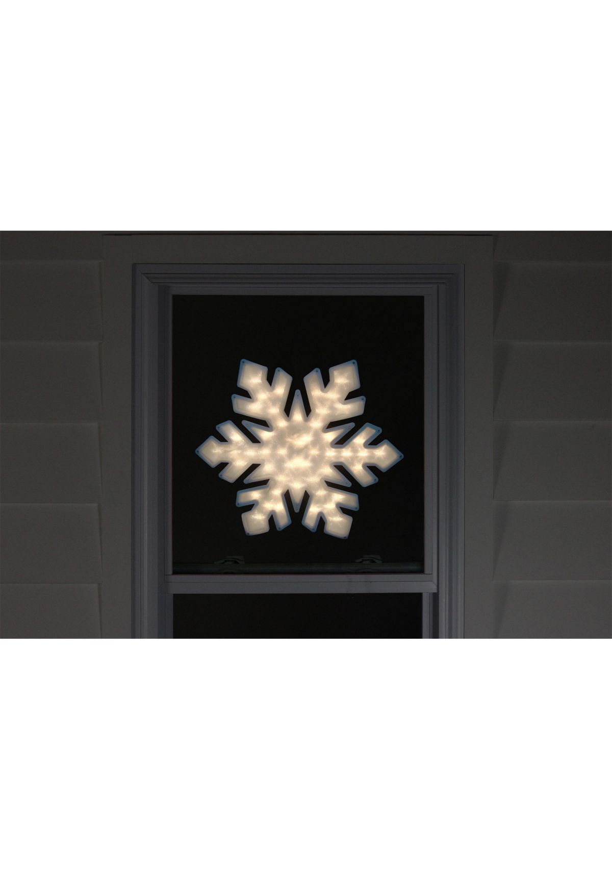 20Inch Lighted Snowflake Christmas Window Silhouette Decoration