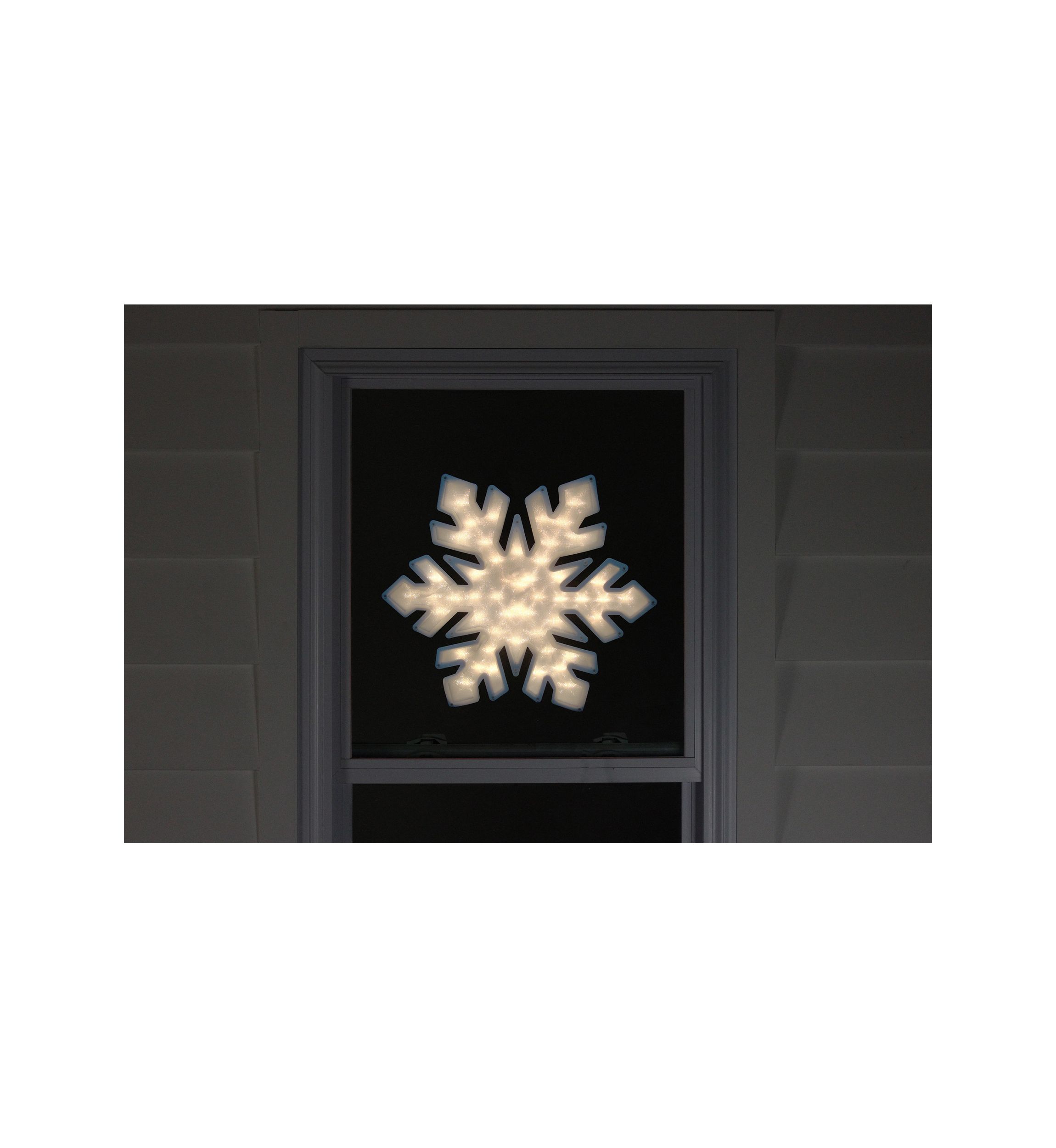 20Inch Lighted Snowflake Christmas Window Silhouette Decoration