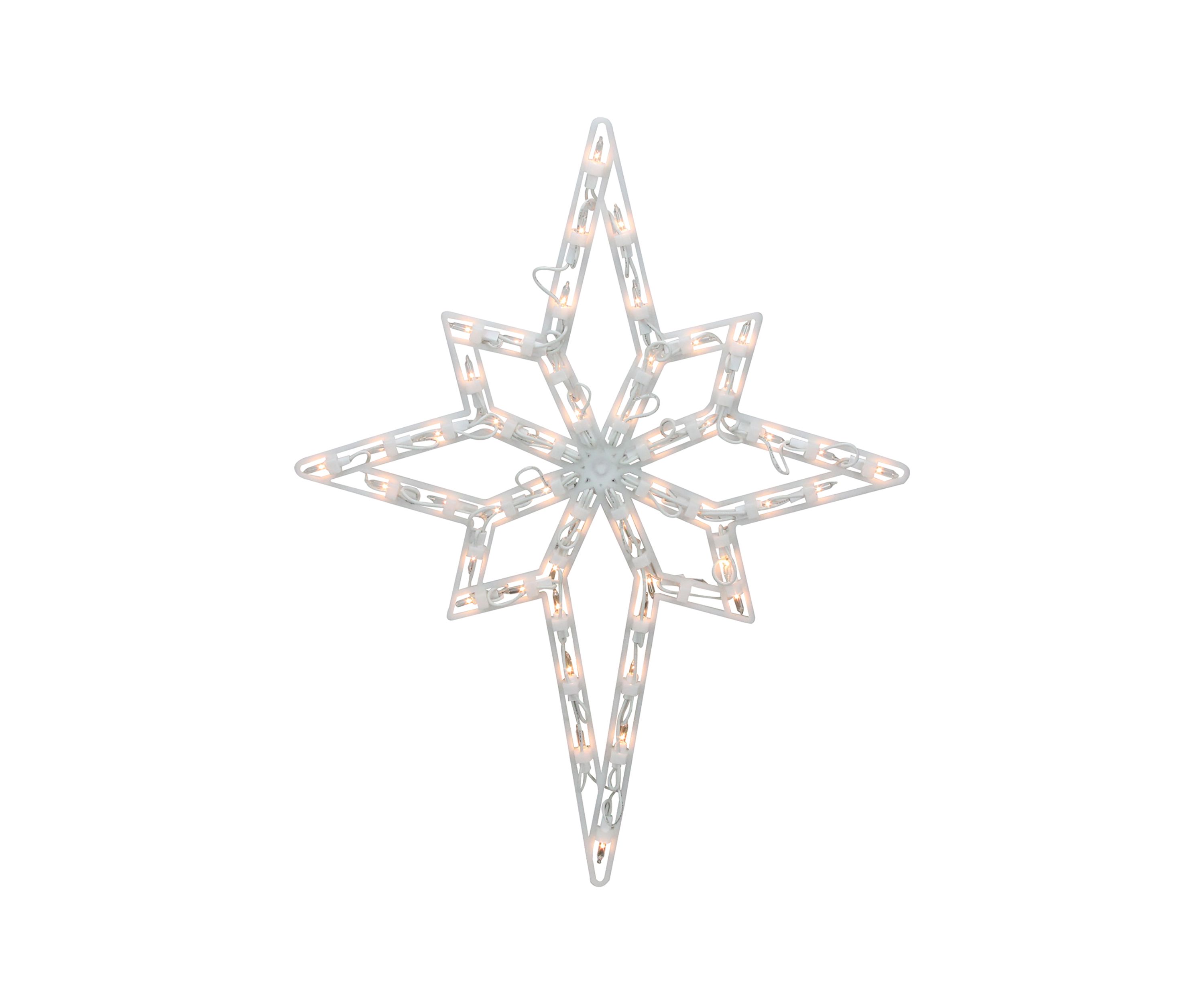 18Inch Lighted Star of Bethlehem Christmas Window Silhouette Decoration