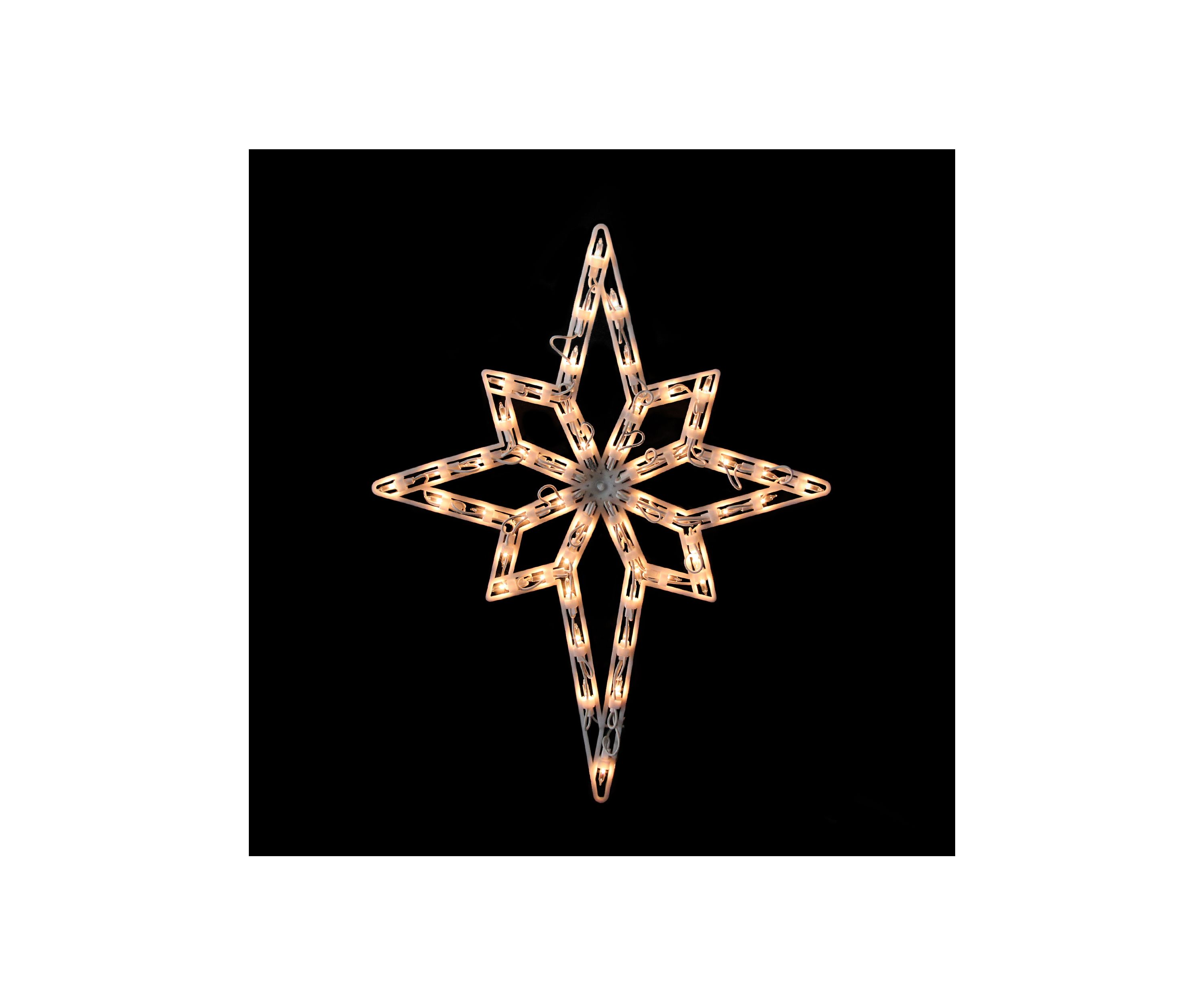 18Inch Lighted Star of Bethlehem Christmas Window Silhouette Decoration