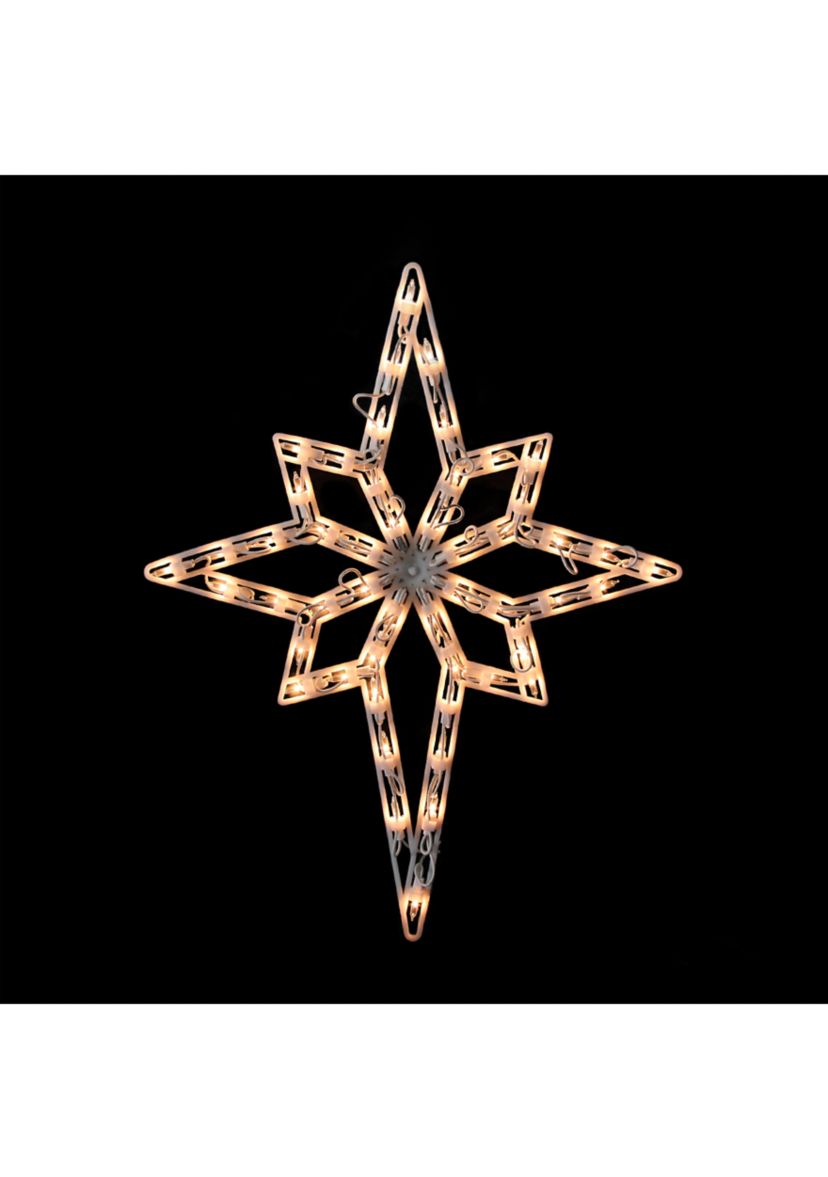 18Inch Lighted Star of Bethlehem Christmas Window Silhouette Decoration