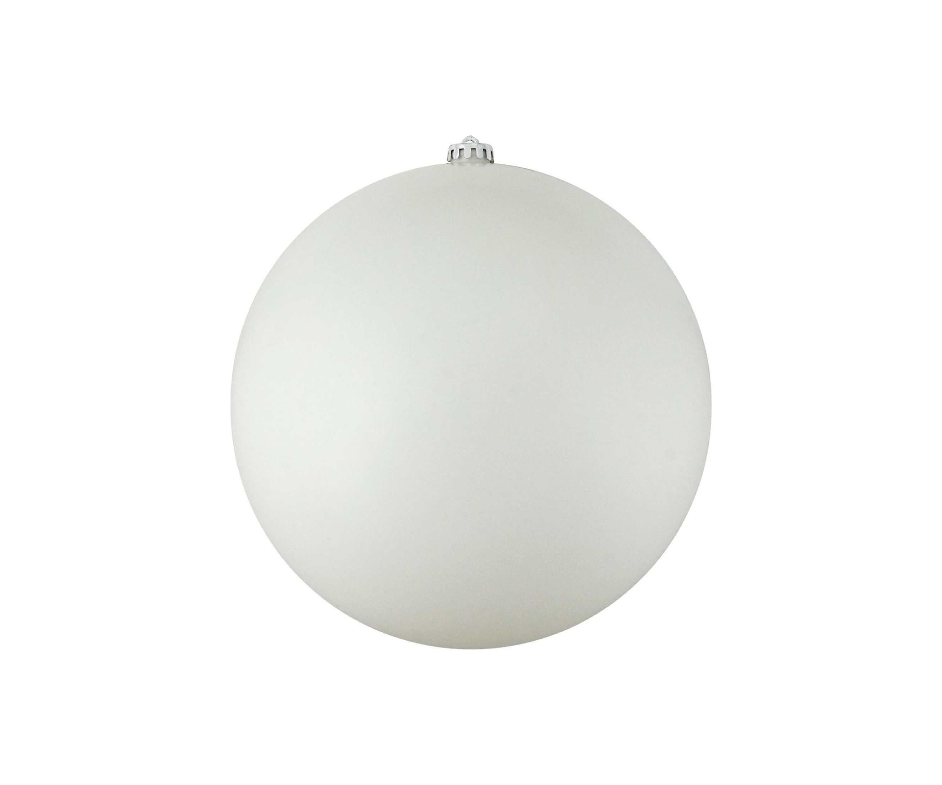 Commercial Matte White Shatterproof Christmas Ball Ornament 8Inch (200mm)