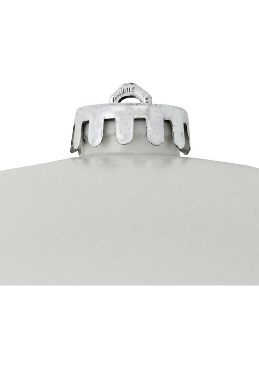 Commercial Matte White Shatterproof Christmas Ball Ornament 8Inch (200mm)